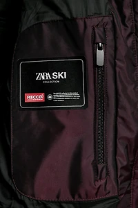 QUILTED ANORAK 80% DOWN 20% FEATHER WATER RESISTANT WINDPROOF RECCO® TECHNOLOGY SKI COLLECTION
