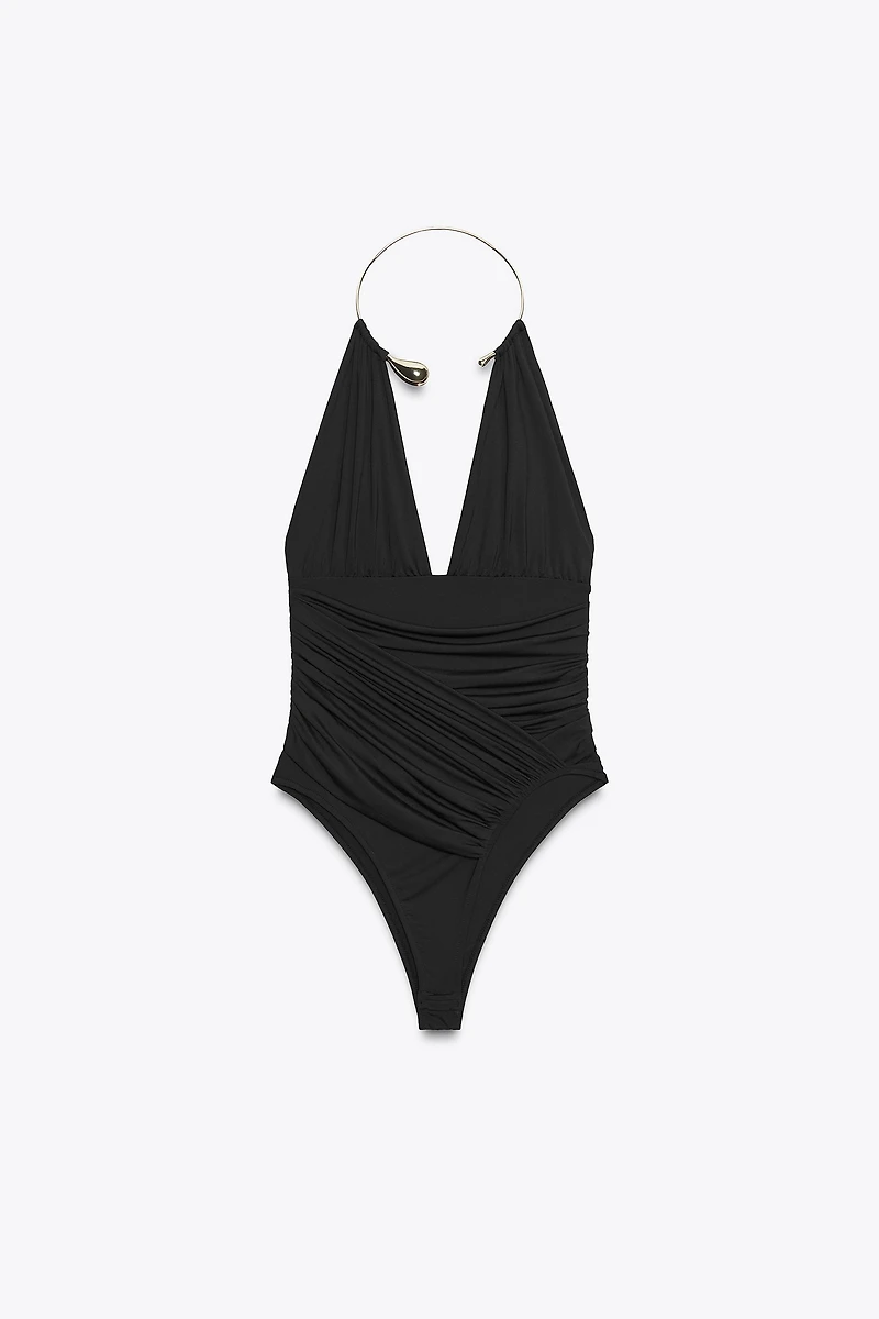 CHOKER POLYAMIDE BODYSUIT