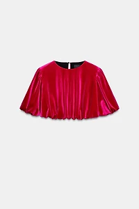 TOP BOULE EN VELOURS