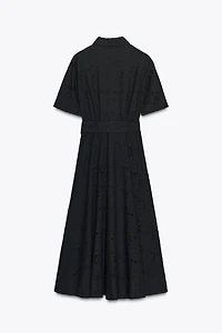 ZW COLLECTION EMBROIDERED SHIRT DRESS