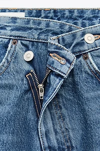 JEAN TRF WIDE LEG TAILLE HAUTE CROISÉE