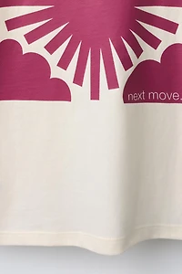 T-SHIRT UNI PIÈCE APPLIQUÉE