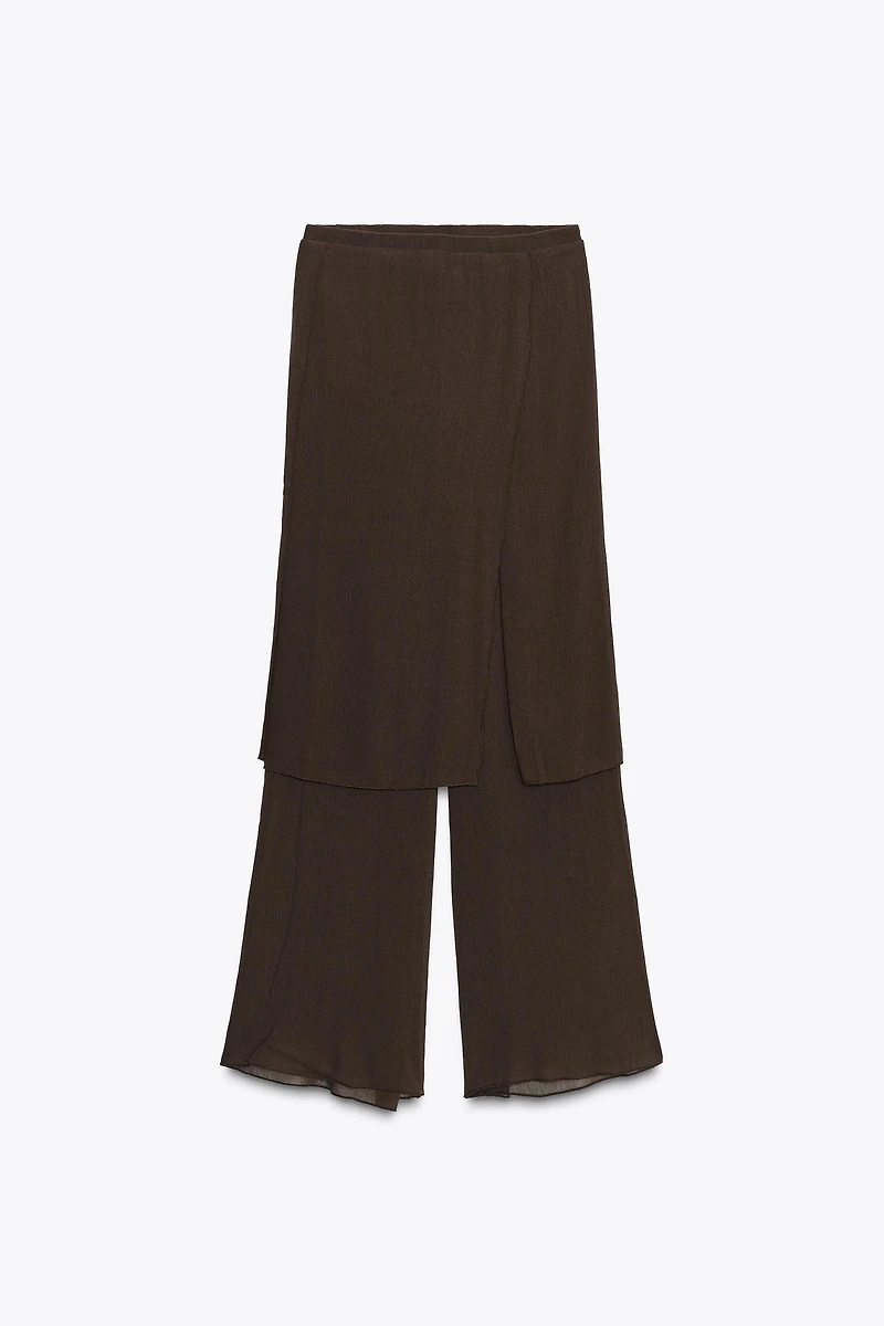 TEXTURED PAREO PANTS