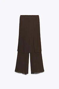 TEXTURED PAREO PANTS
