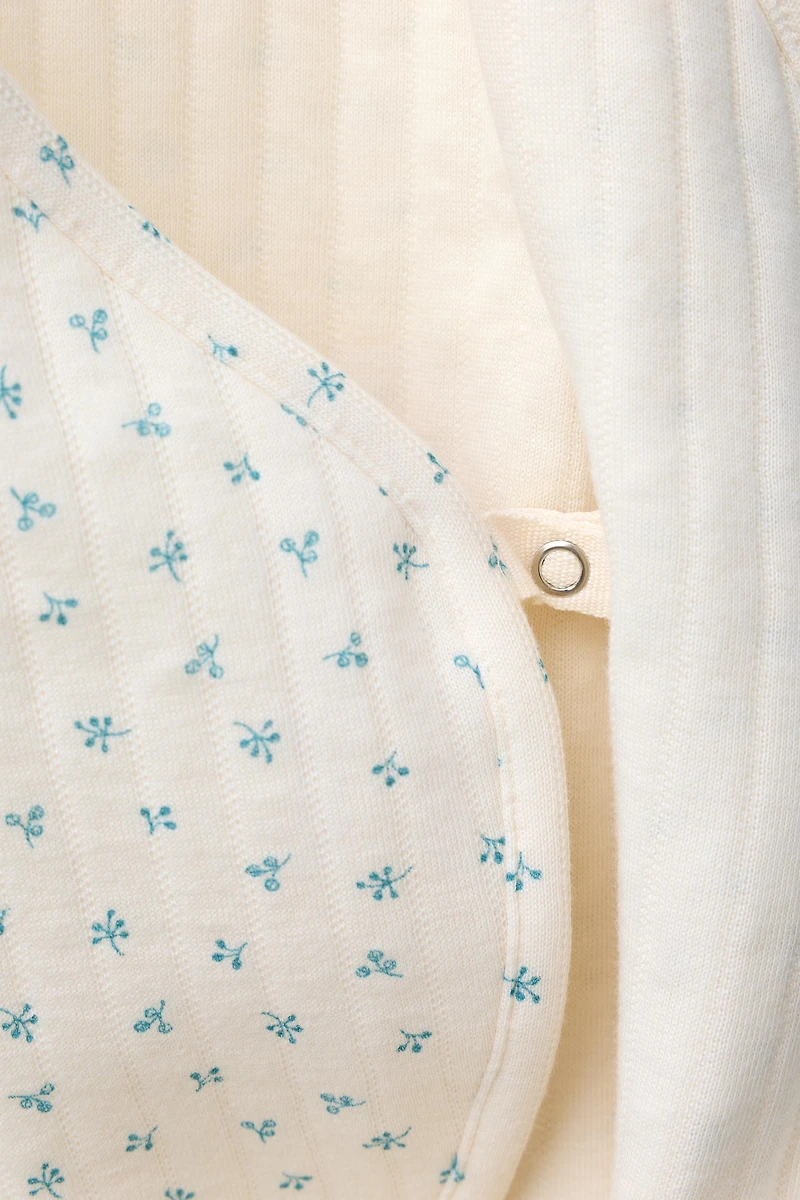 COMBINAISON MATELASSÉE À FLEURS