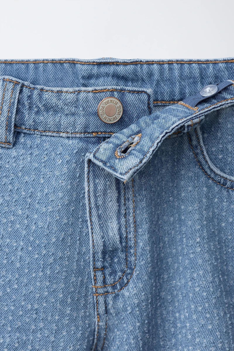 SHORT EN JEAN BRODÉ