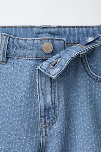 SHORT EN JEAN BRODÉ