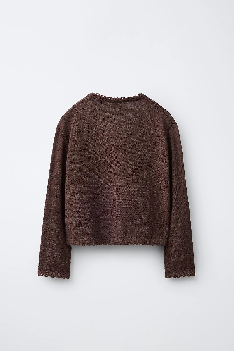 WAVE KNIT CARDIGAN