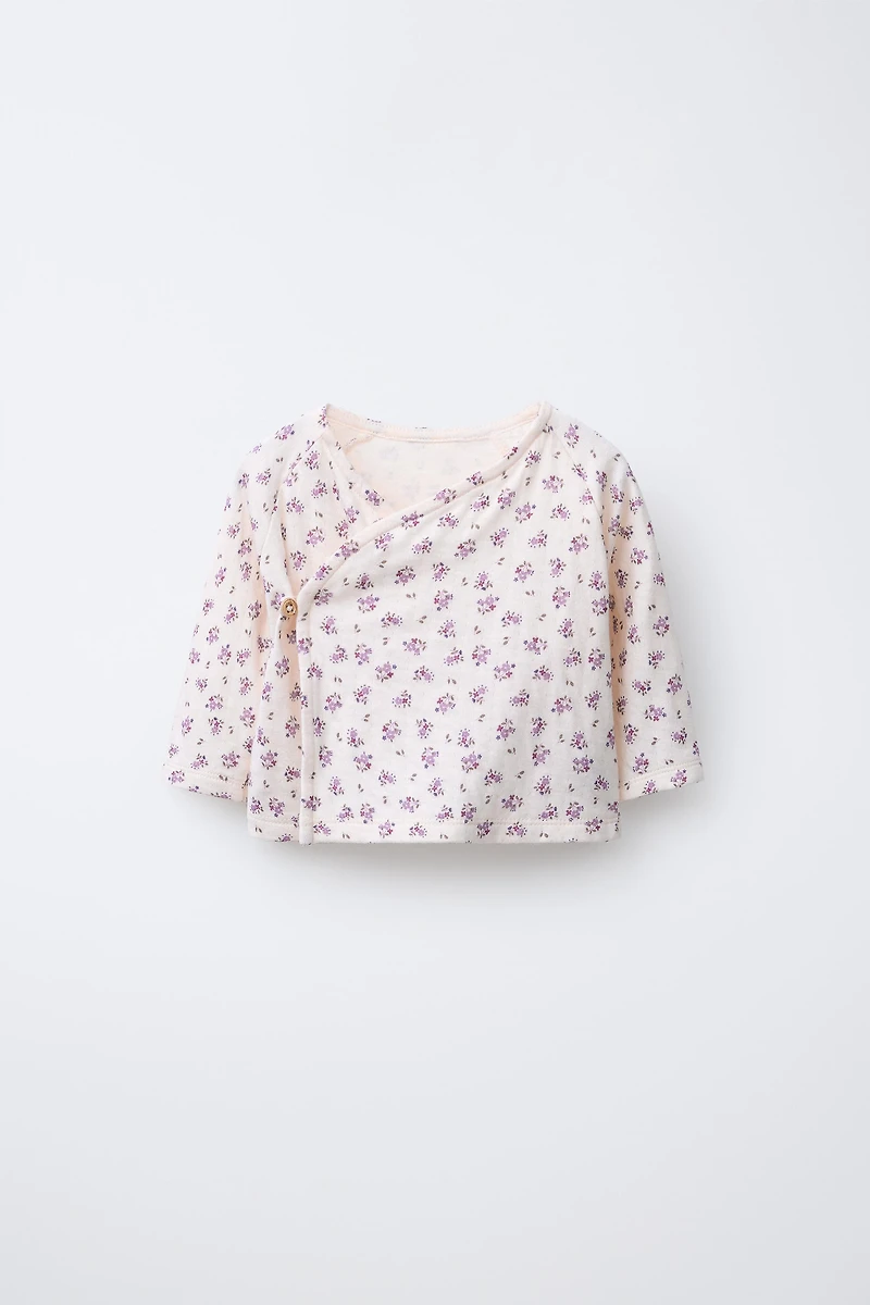 FLORAL KIMONO T-SHIRT