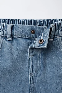 BALLOON JEANS WITH LABEL
