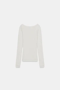 RIBBED BOATNECK T-SHIRT