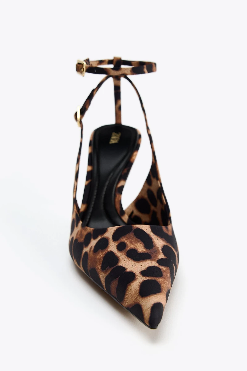 LEOPARD SLING BACK HEELS