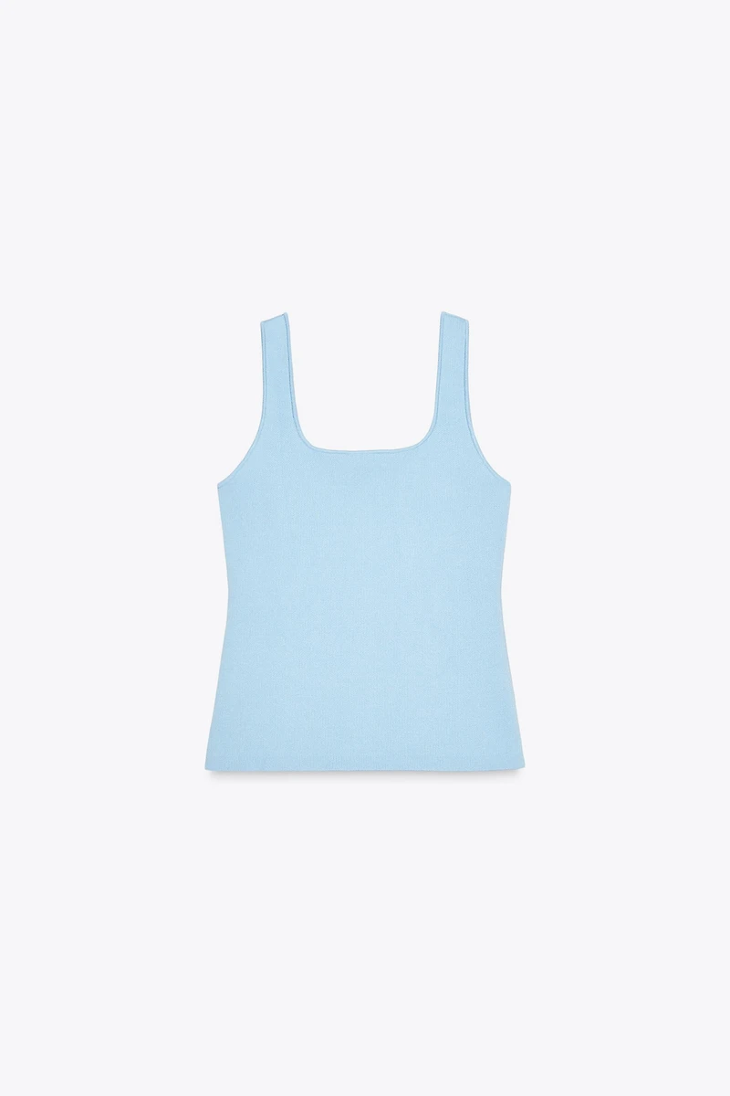 PLAIN KNIT CORSET TOP