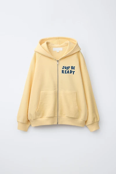 PRINTED HOODIE SWEATSHIRT