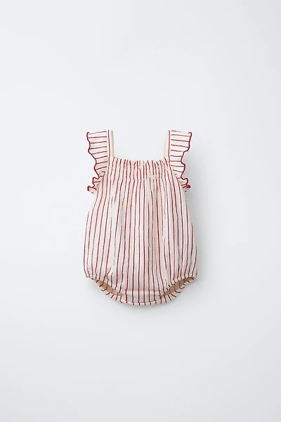 STRIPED PRINT BODYSUIT