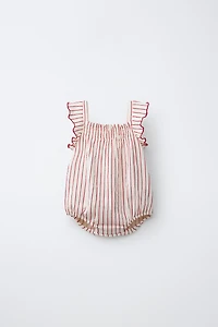STRIPED PRINT BODYSUIT