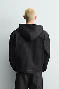 HOODIE DENIM JACKET