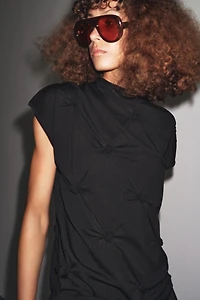KNOTTED KNIT TOP