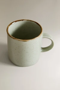 TASSE PORCELAINE BORD VIEILLI