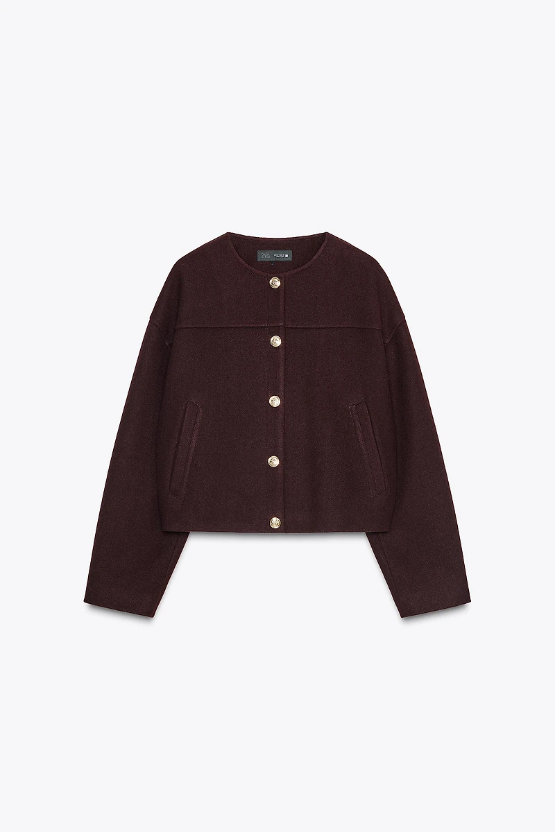 SOFT JACKET WITH GOLD BUTTONS