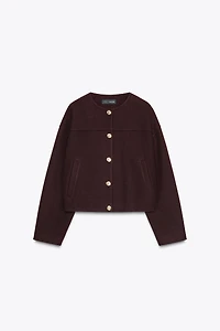 SOFT JACKET WITH GOLD BUTTONS
