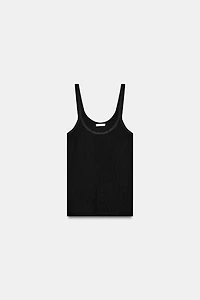 RIBBED STRAP TOP