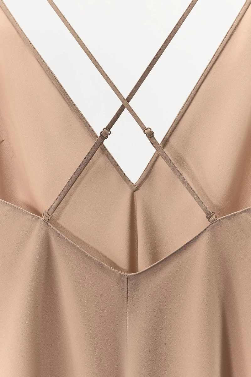 MULTI-WAY STRAP SLIP DRESS