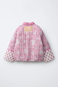 FLORAL PATCHWORK PADDED JACKET