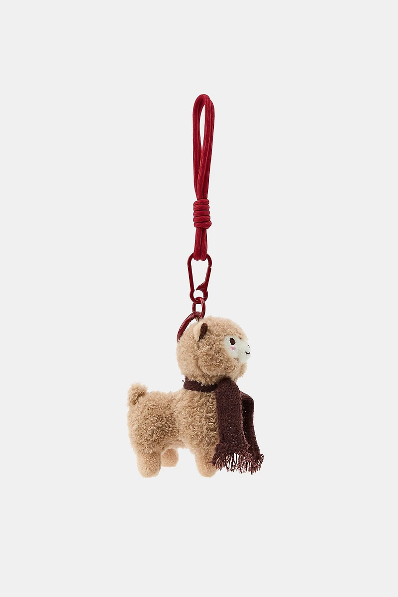 LLAMA SCARF CHARM KEYCHAIN