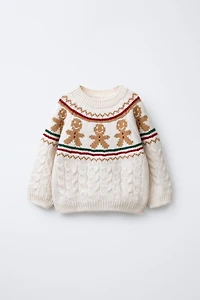 BISCUIT CABLE KNIT JUMPER