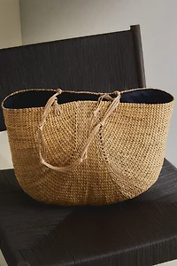 SAC CABAS TRESSÉ NŒUDS