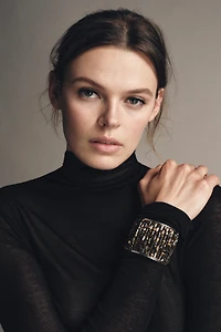 BEADED METAL BRACELET