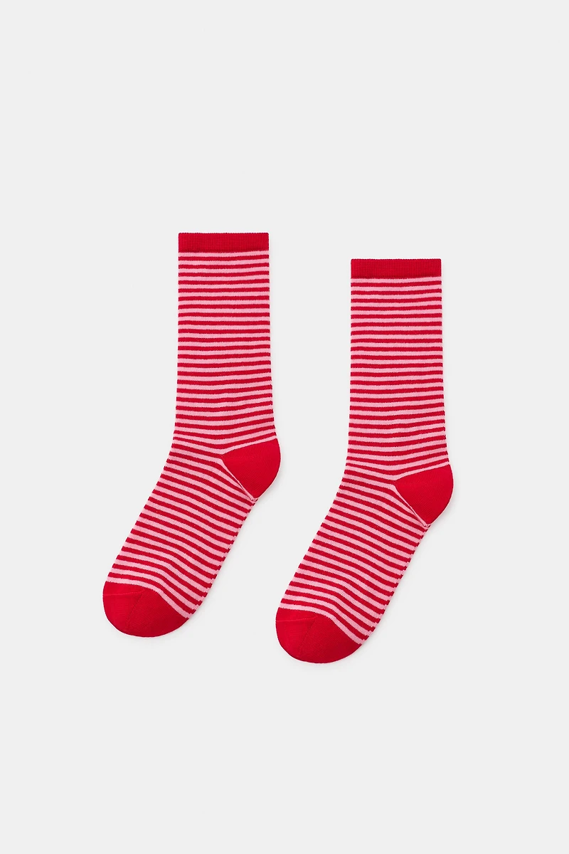 CHAUSSETTES JACQUARD À RAYURES