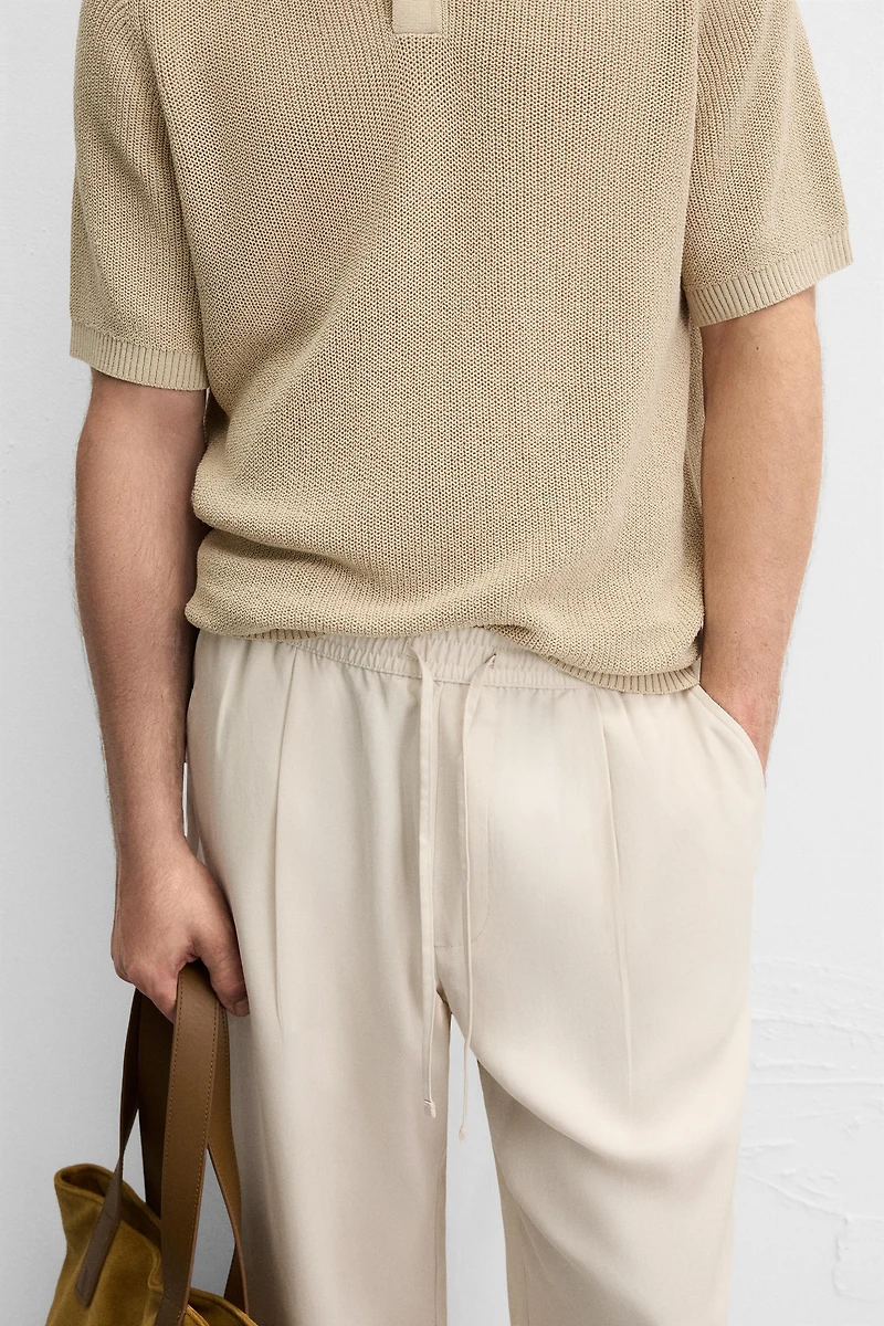 RELAXED FIT LYOCELL PANTS