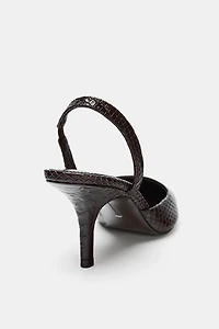 LIMITED EDITION LEATHER SLINGBACK HEELS