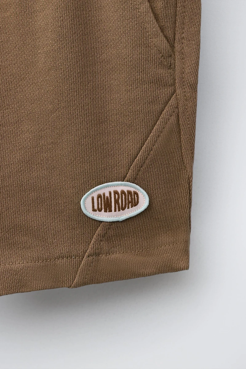 GARMENT DYED PATCH SHORTS