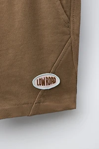 GARMENT DYED PATCH SHORTS