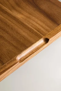 WOOD RATTAN TRAY