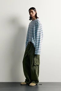 STRIPED JACQUARD T-SHIRT