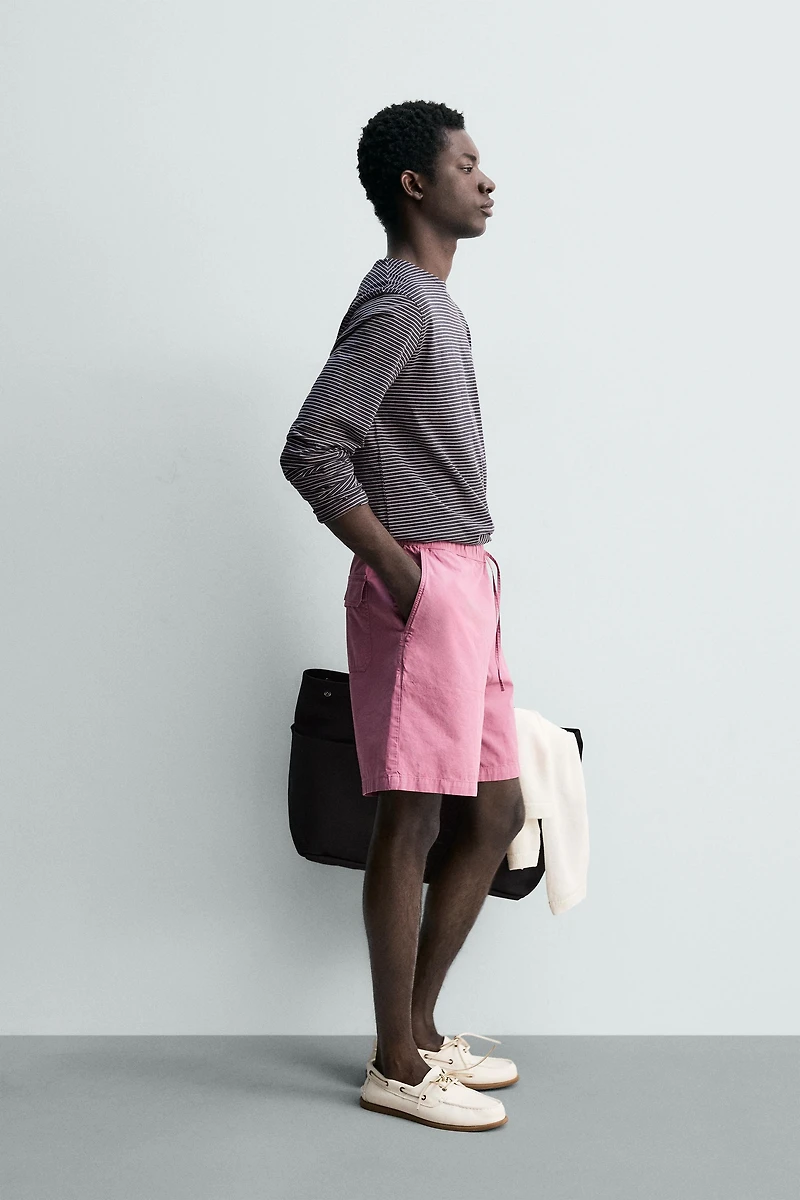 WASHED REGULAR FIT SHORTS