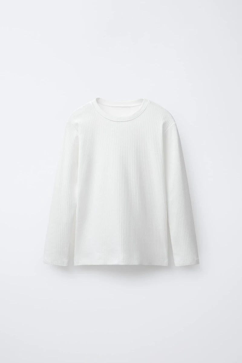 6-14 ANS/ LOT DE DEUX T-SHIRTS CÔTELÉS