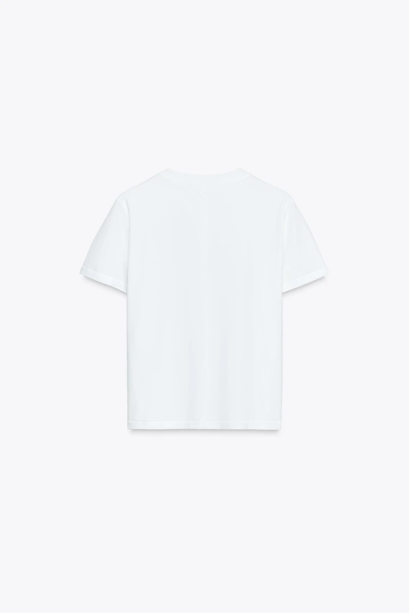 T-SHIRT EN COTON MERCERISÉ