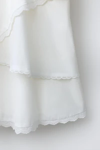 ROMANTIC EMBROIDERED LAYERED DRESS