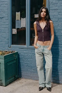 RIBBED KNIT VEST TOP