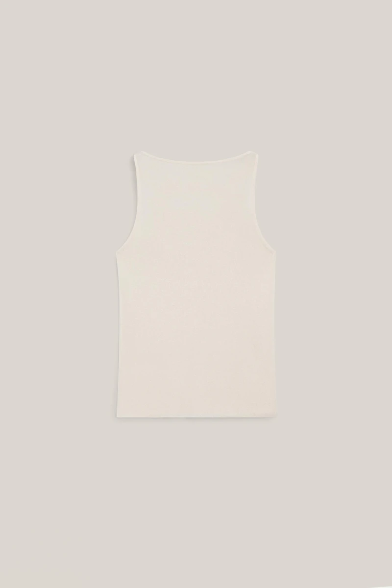 Semi-sheer strappy silk blend top - LIMITED EDITION