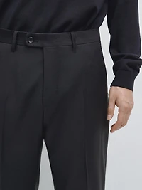 Cool wool suit pants