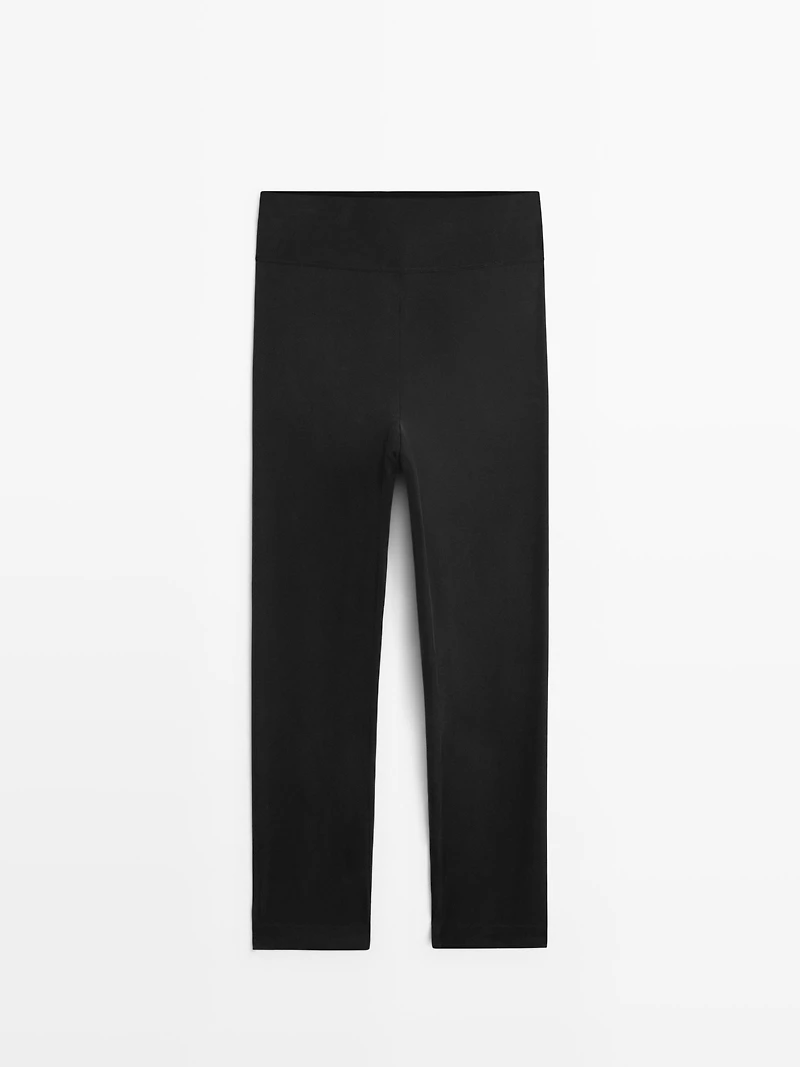 Silk blend leggings