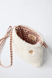 CHRISTMAS SHEARLING CROSSBODY BAG