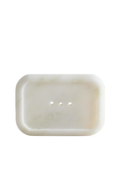 PORTE-SAVON BAIN MARBRE BLANC
