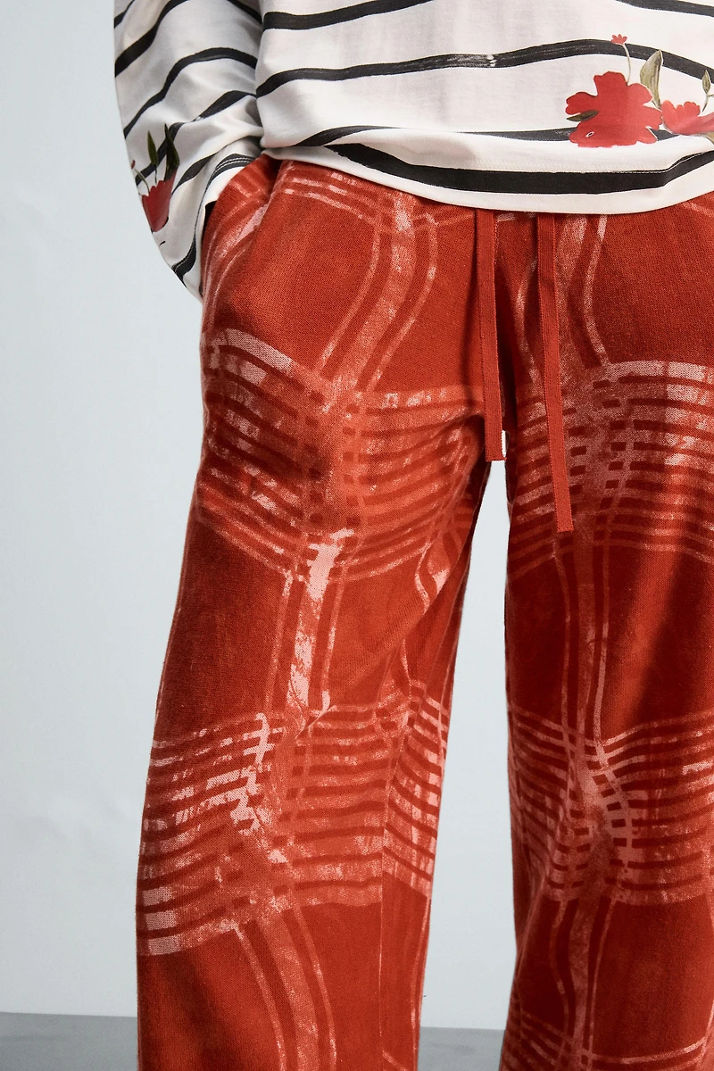 GRAPHIC PRINT KNIT PANTS © OTIS KWAME KYE QUAICOE